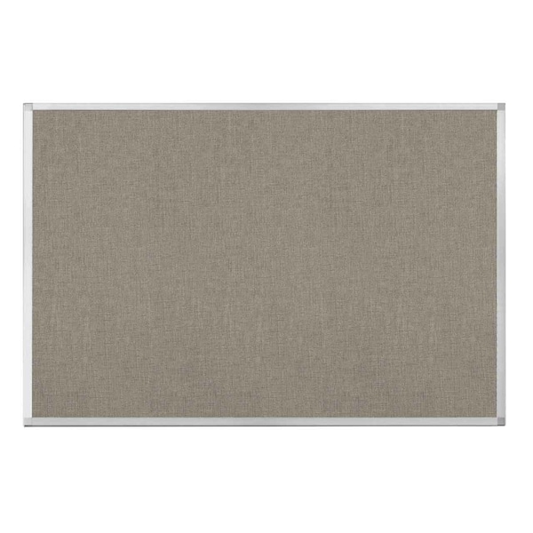 Hush Panel Configurable Cubicle Partition 6' x 4' Warm Pebble Fabric